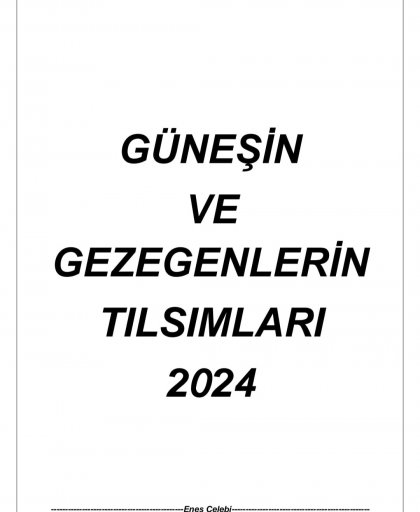 güneş tılsımları 2024