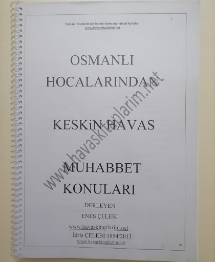 Osmanlı hocalarından muhabbet yeni eser 2020